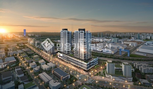 경기 평택시 장당동 102동 삼성반도체 맞은편 고덕 2차아이파크 오피스텔. 풀옵션 월세 매물번호 10703 사진 1