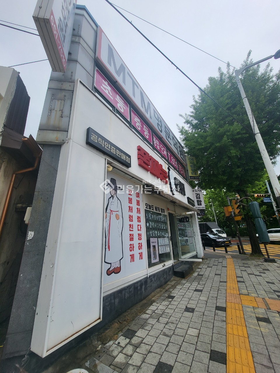 경기 평택시 비전동 평남로 대로변 코너상가 2층. 학원자리, 업종변경가능, 저렴한 월세 월세 매물번호 10692 사진 2